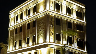 نورپردازی نمای ساختمان در شیراز